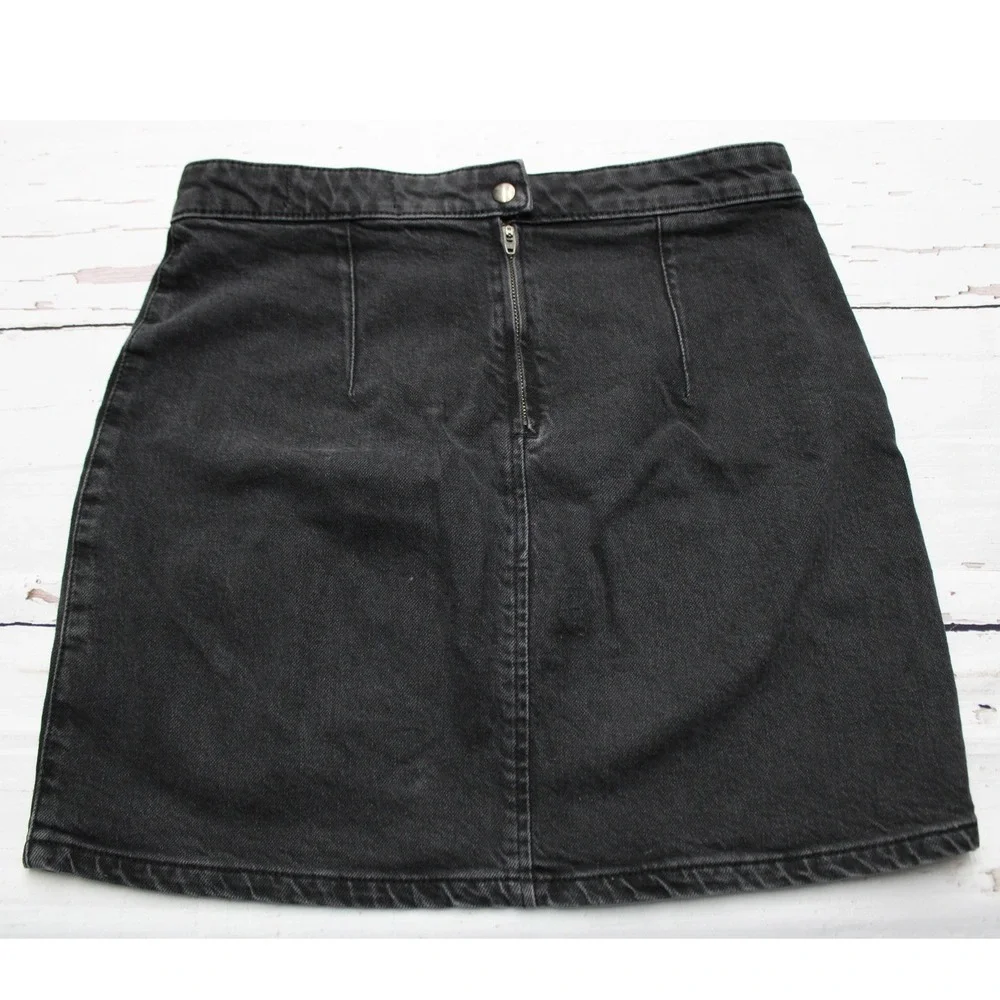 Free People Black Mini Skirt